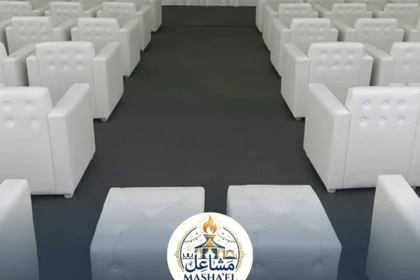 تأجير كراسي ملكية وطاولات بالزلفي 0539445315 شركة مشاعل